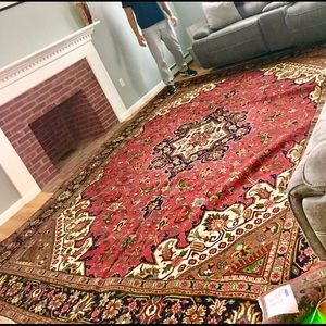 50 yo 9’7 x 12’9 Tabriz Persian Rug